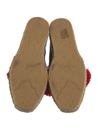 Etro Suede Floral Print Espadrilles