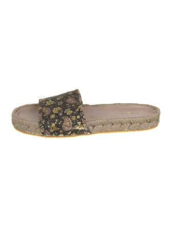 Etro Canvas Floral Print Espadrilles