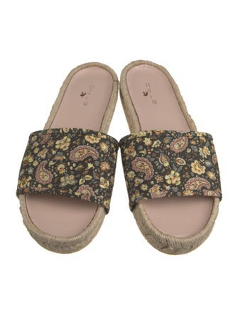 Etro Canvas Floral Print Espadrilles