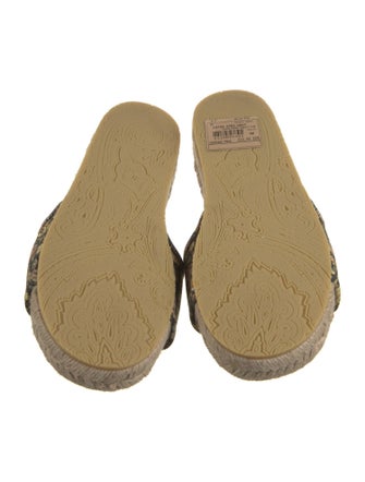 Etro Canvas Floral Print Espadrilles