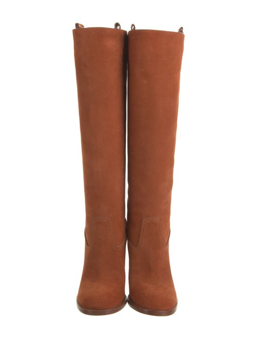 Etro Suede Embroidered Accent Boots