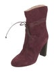 Etro Suede Tassel Accents Lace-Up Boots