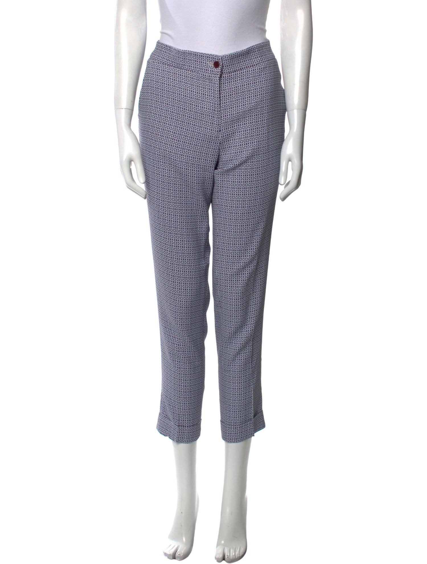 Etro Printed Skinny Leg Pants