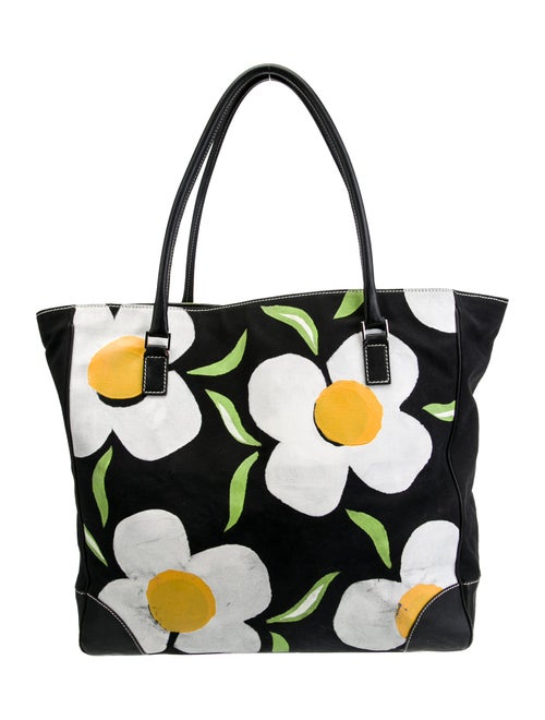 Lambertson Truex Patterned Canvas Tote Bag