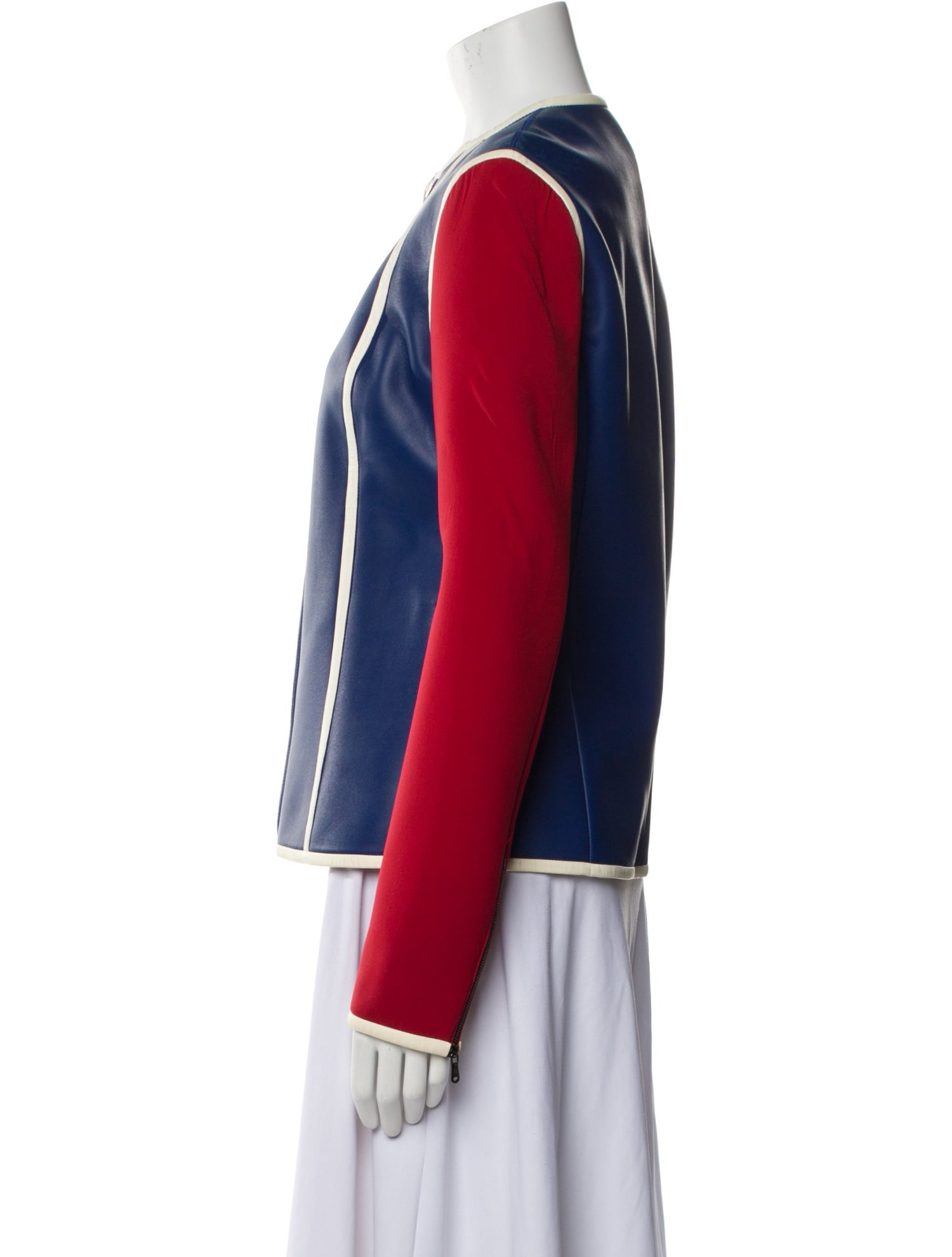 Etro Colorblock Pattern Biker Jacket