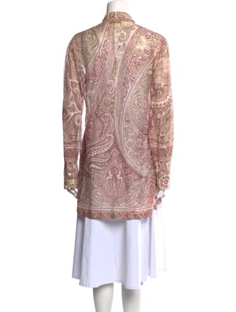 Etro Paisley Print Long Sleeve Tunic