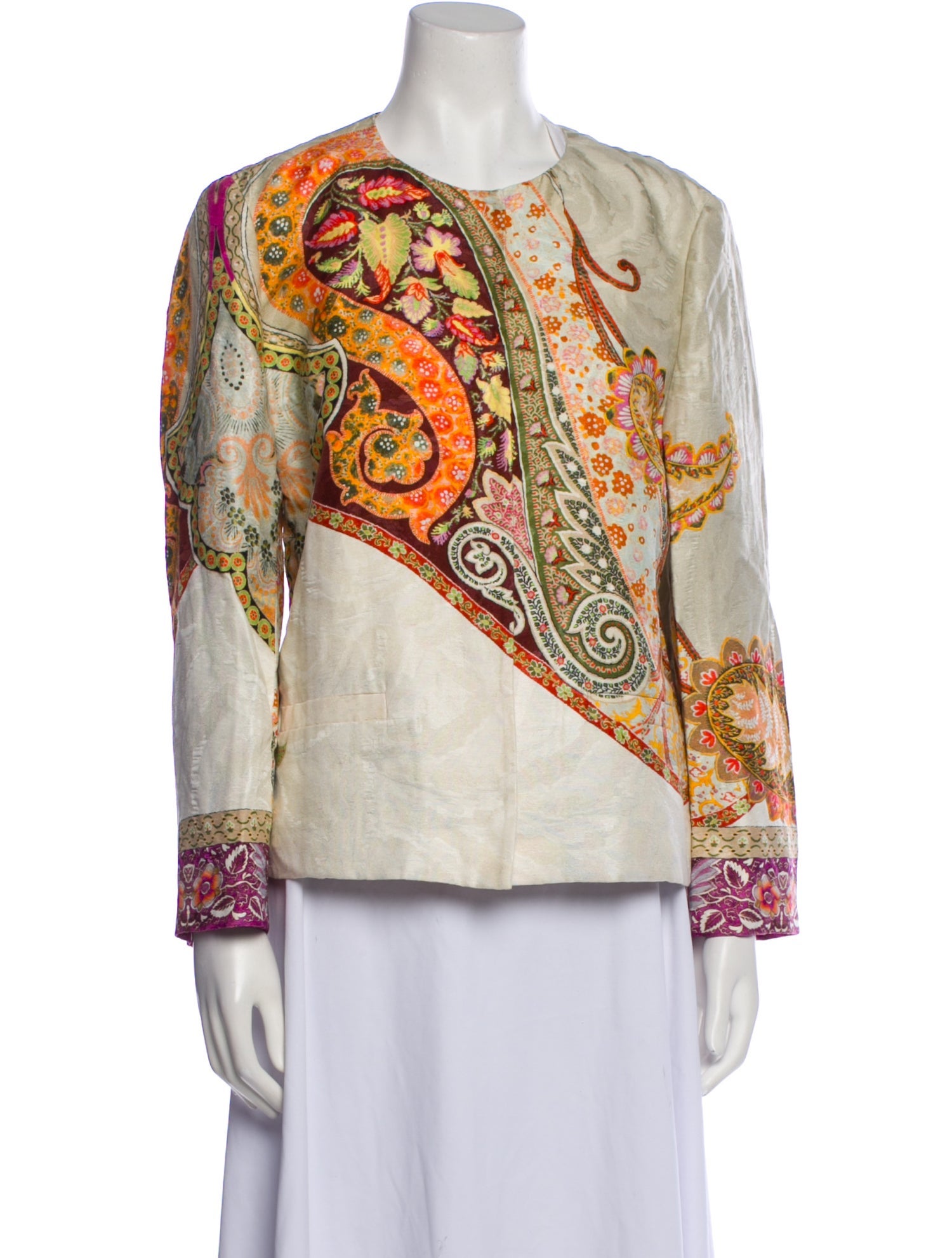 Etro Silk Floral Print Jacket