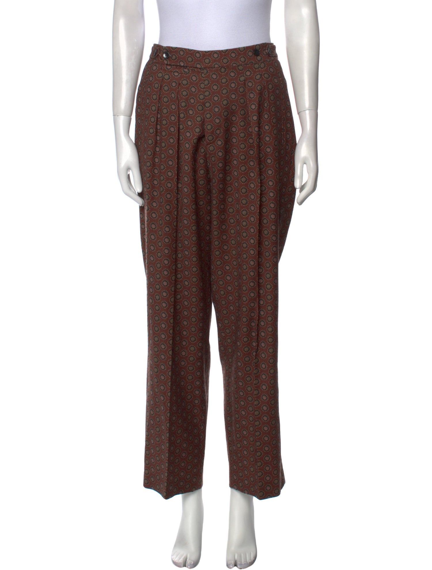 Etro Wool Straight Leg Pants