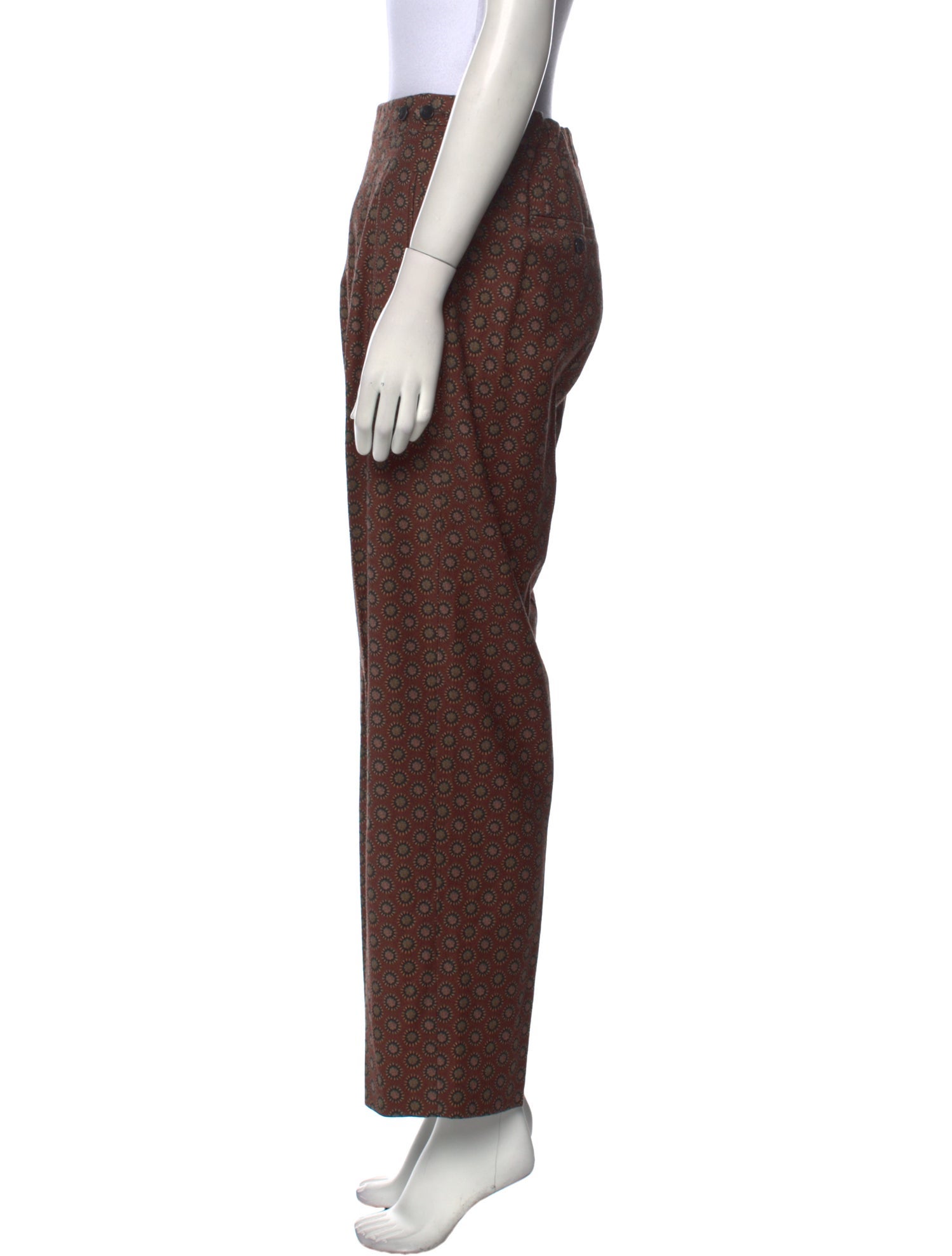 Etro Wool Straight Leg Pants