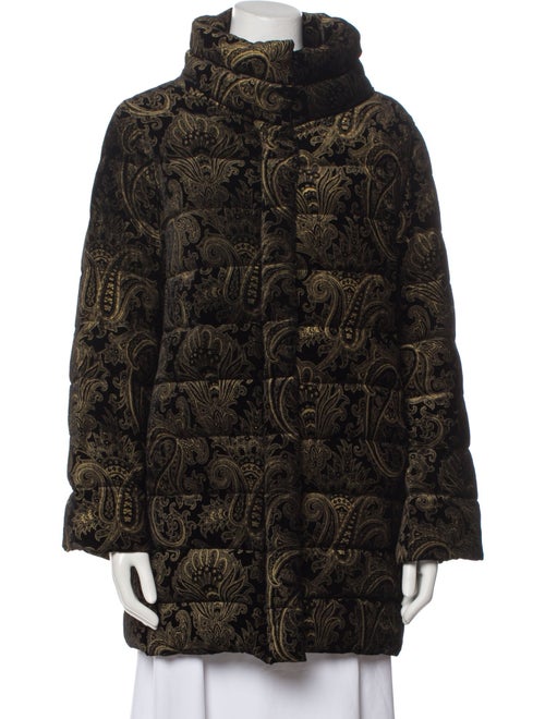 Etro Paisley Print Faux Fur Jacket