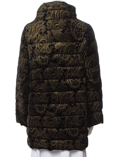 Etro Paisley Print Faux Fur Jacket