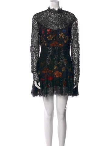 Etro Dresses Lace Pattern Mini Dress Us8, It44 | M