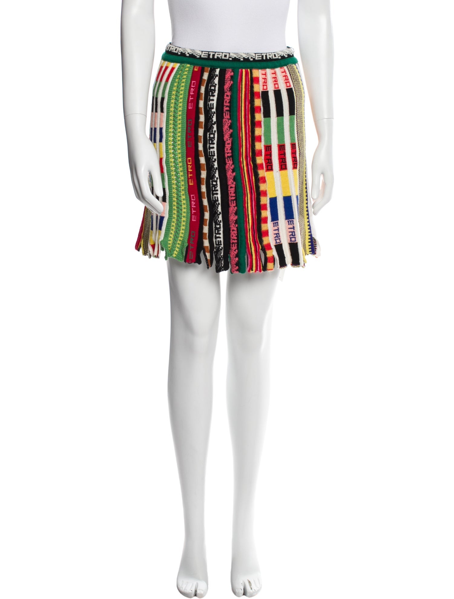 Etro Wool Mini Skirt