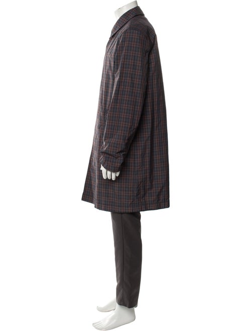 Etro Plaid Print Overcoat