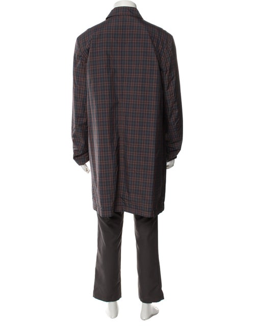 Etro Plaid Print Overcoat