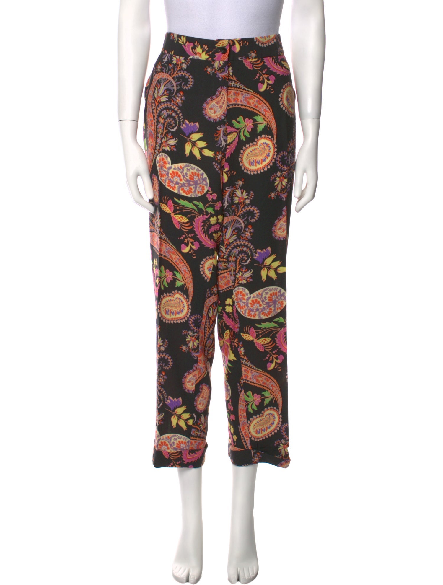 Etro Wool Straight Leg Pants