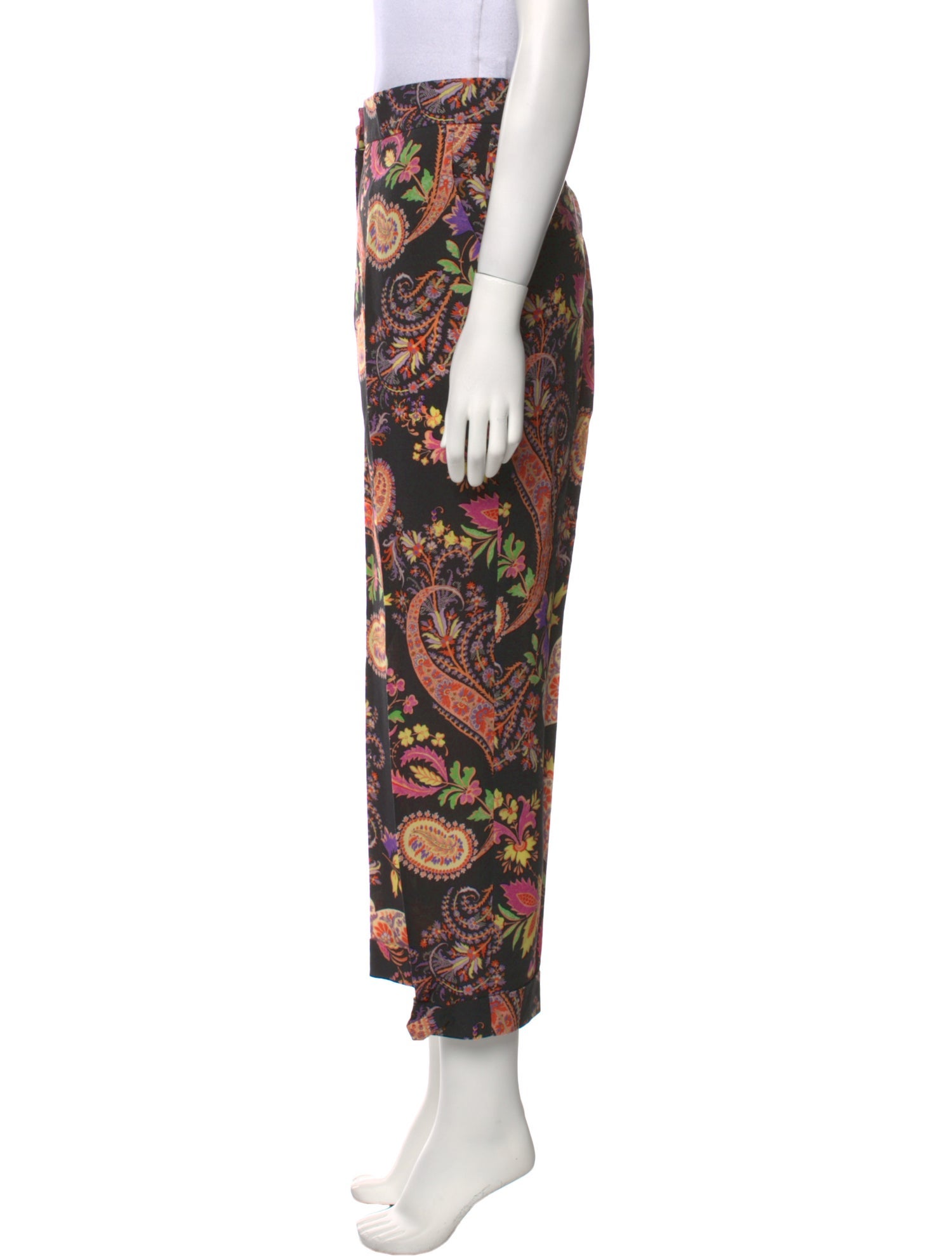 Etro Wool Straight Leg Pants