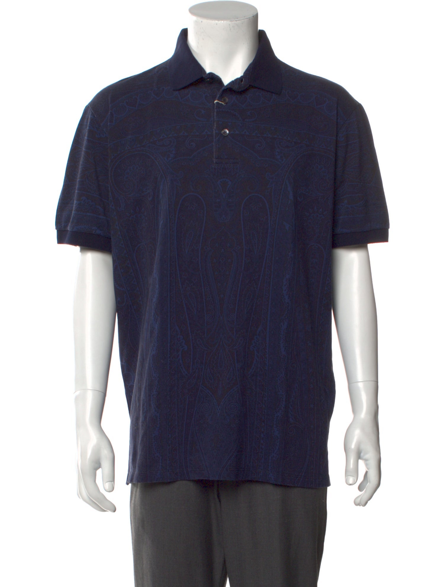 Etro Crew Neck Short Sleeve Polo Shirt