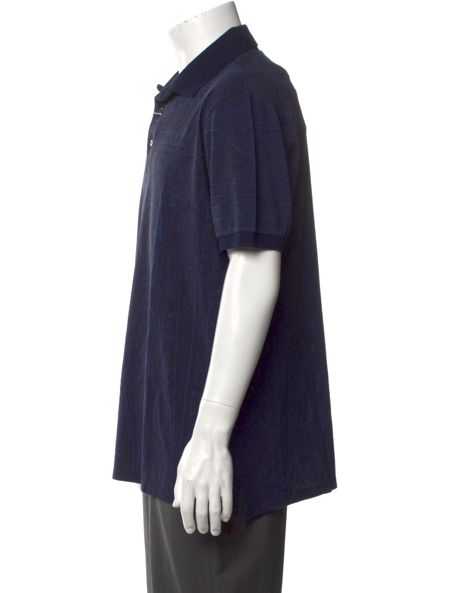 Etro Crew Neck Short Sleeve Polo Shirt