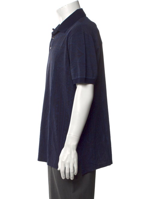 Etro Crew Neck Short Sleeve Polo Shirt