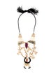Etro Crystal, Resin & Cord Collar Necklace