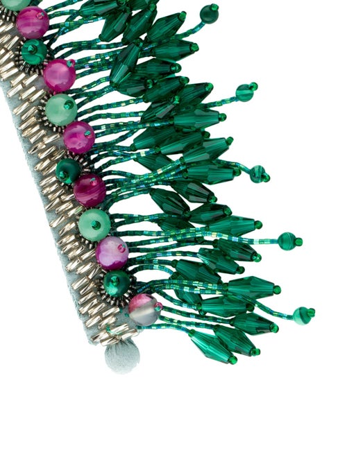 Etro Multi-Stone, Crystal & Fabric Bead Charm Bracelet