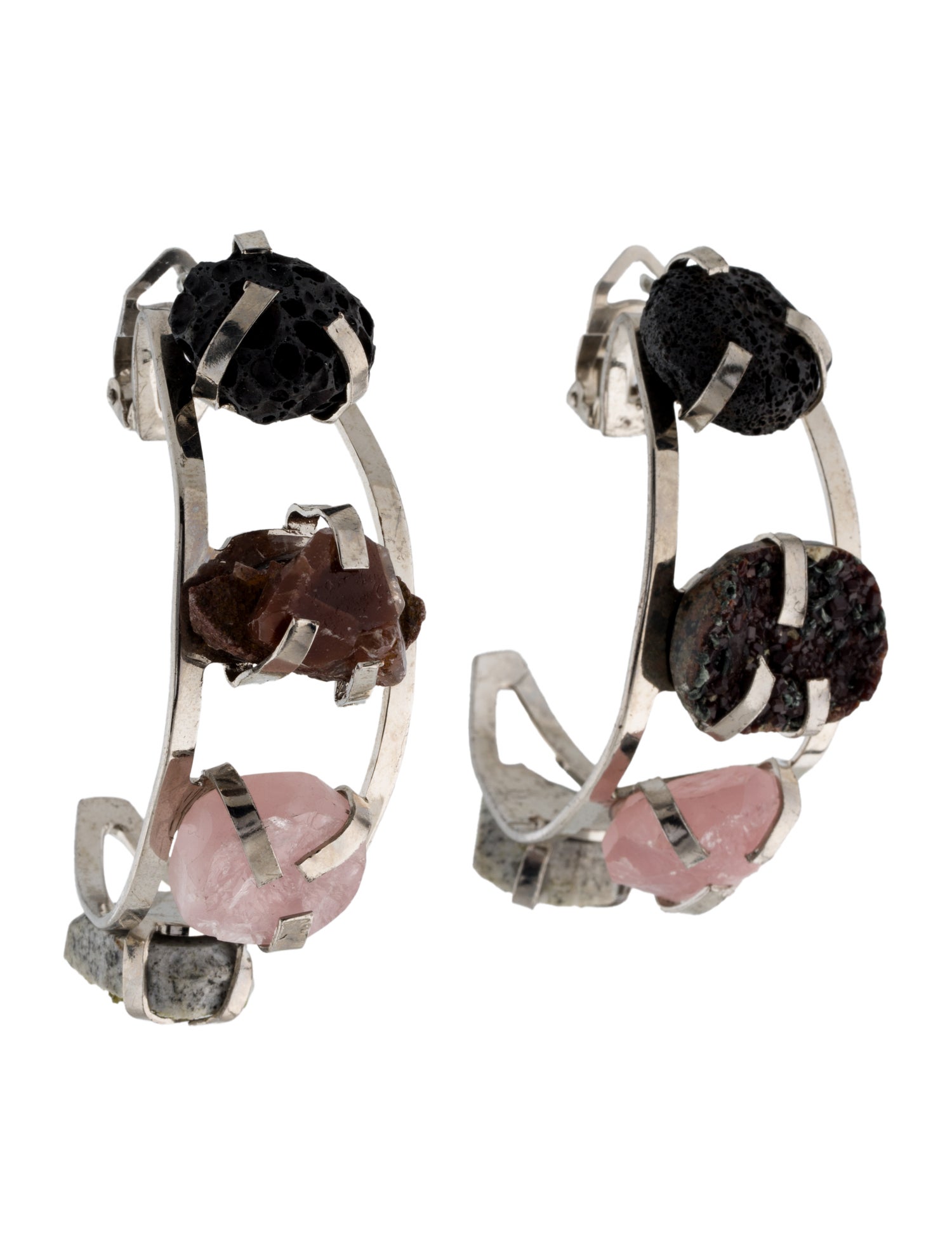 Etro Multistone Hoop Earrings