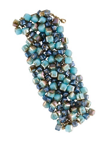 Etro Wrap Crystal Cluster Bracelet