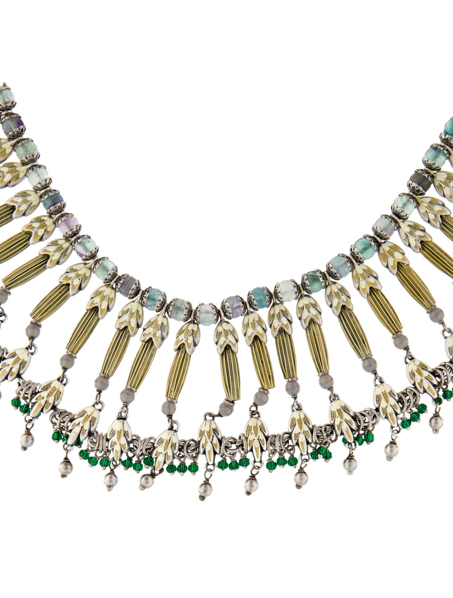 Etro Crystal & Enamel Choker Necklace
