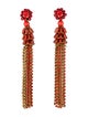 Etro Crystal Bead Tassel Earrings