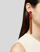 Etro Crystal Bead Tassel Earrings