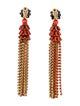 Etro Crystal Bead Tassel Earrings