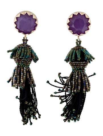 Etro Tassel Beaded Earrings