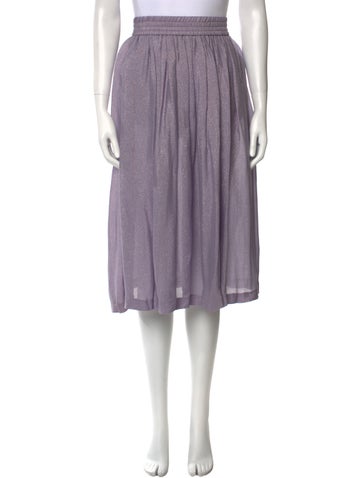 Etro Skirts Silk Knee-Length Skirt Us2, It38 | XS