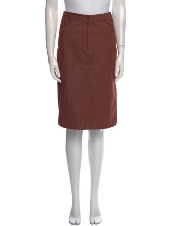 Etro Ruffle Embellishment Knee-Length Skirt