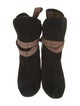 Etro Suede Patterned Lace-Up Boots