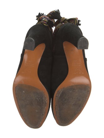 Etro Suede Patterned Lace-Up Boots