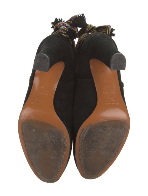 Etro Suede Patterned Lace-Up Boots
