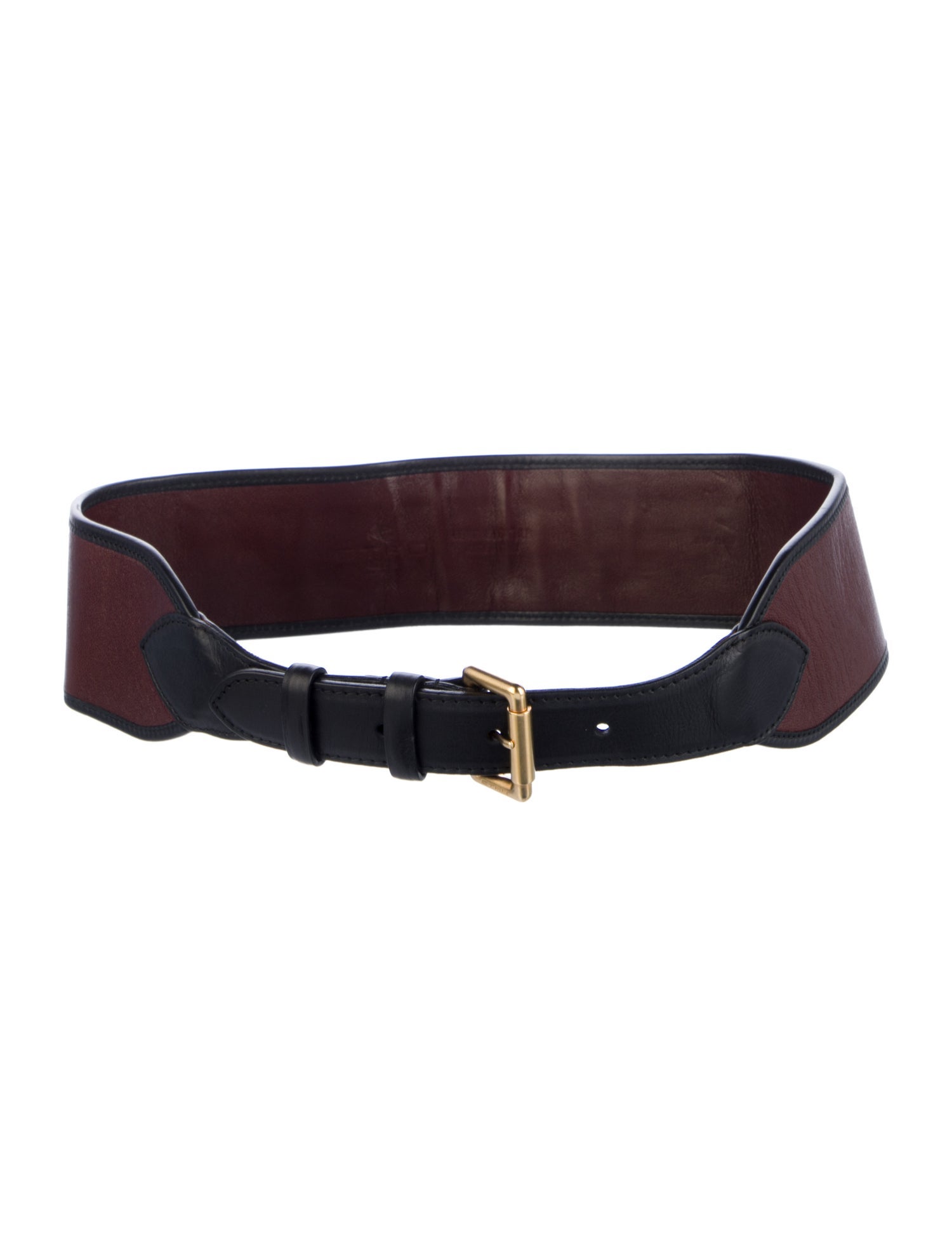 Etro Wide Leather Waist Belt