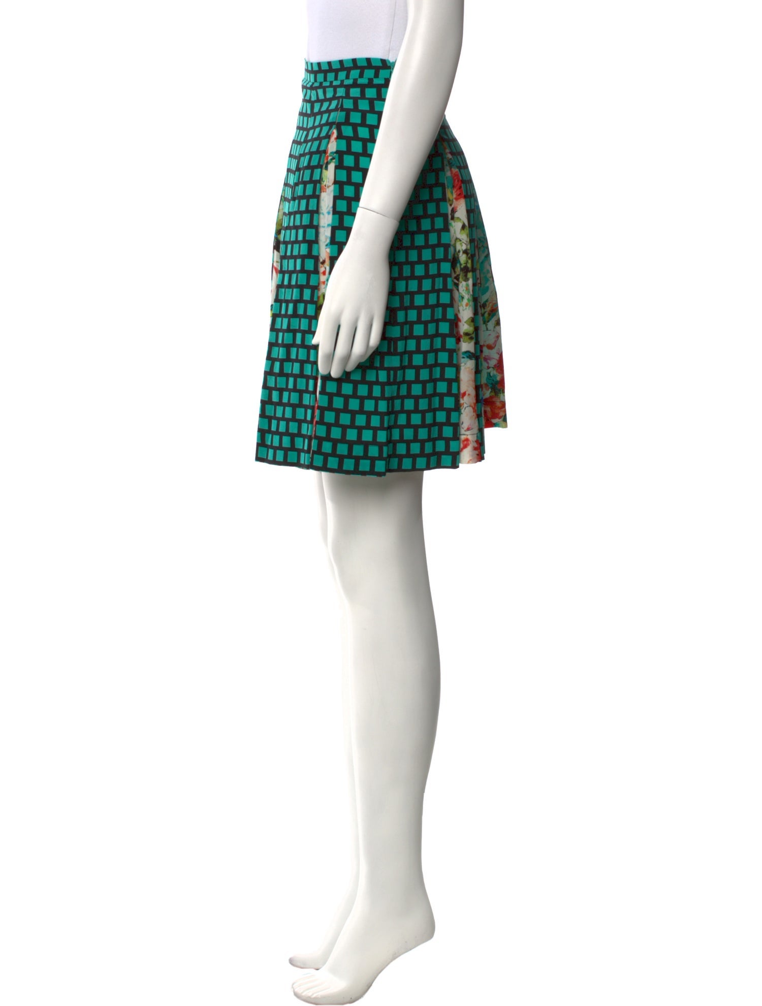 Etro Plaid Print Mini Skirt