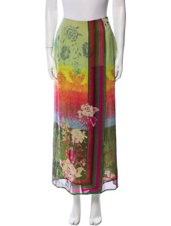 Etro Silk Midi Length Skirt