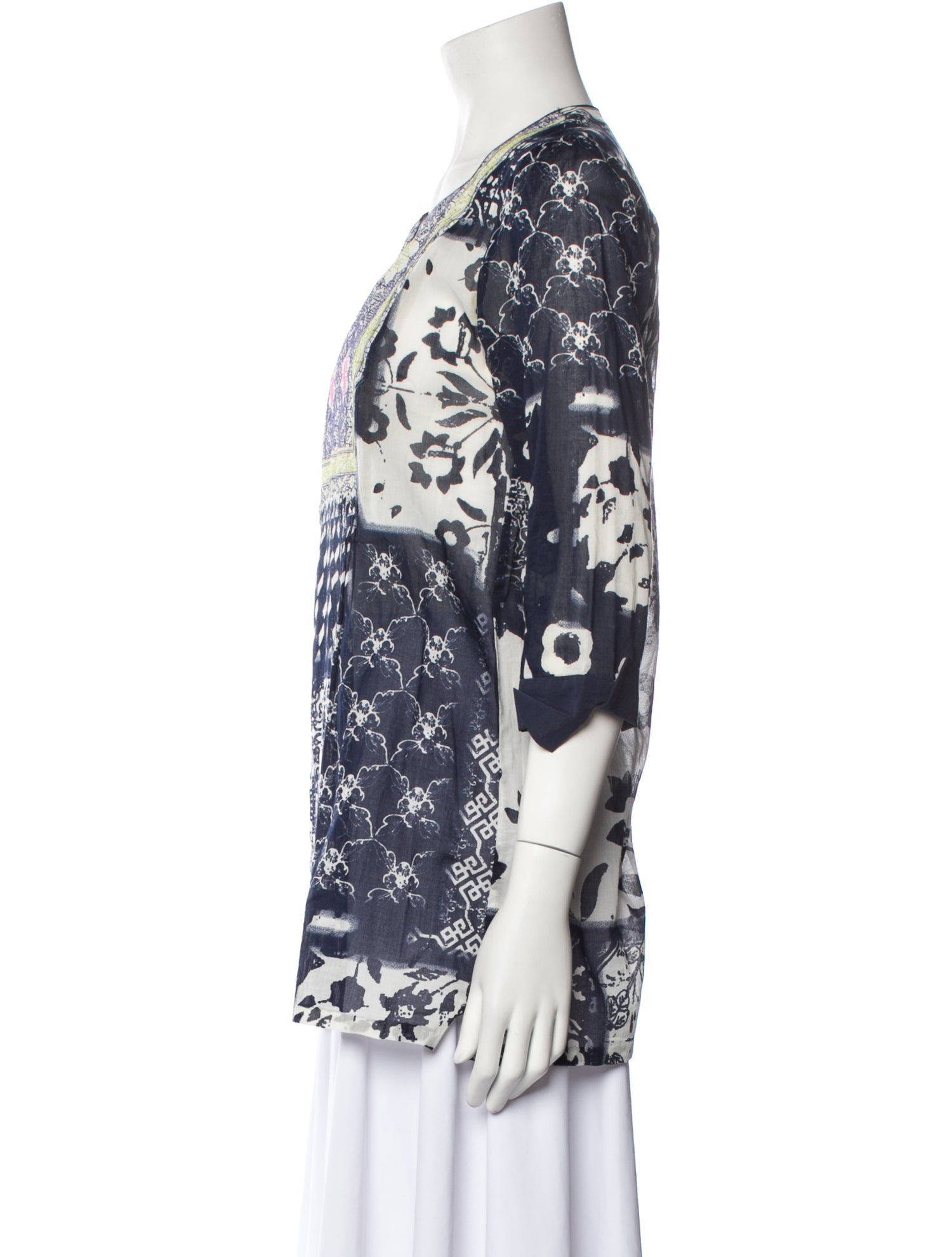 Etro Printed Square Neckline Tunic