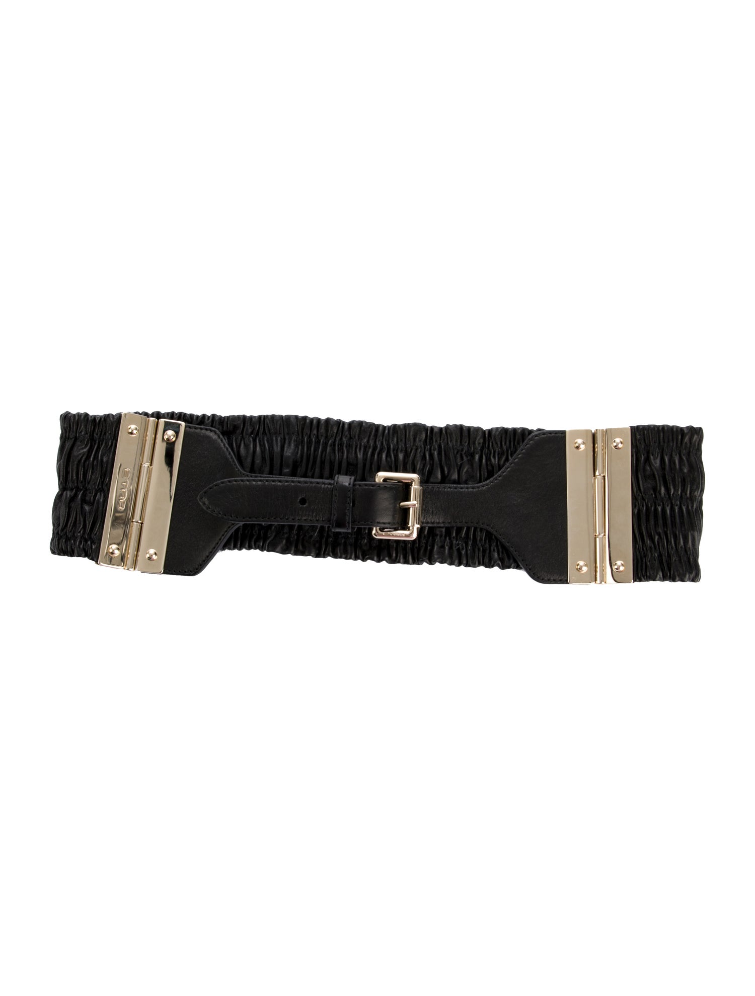 Etro Wide Leather Waist Belt