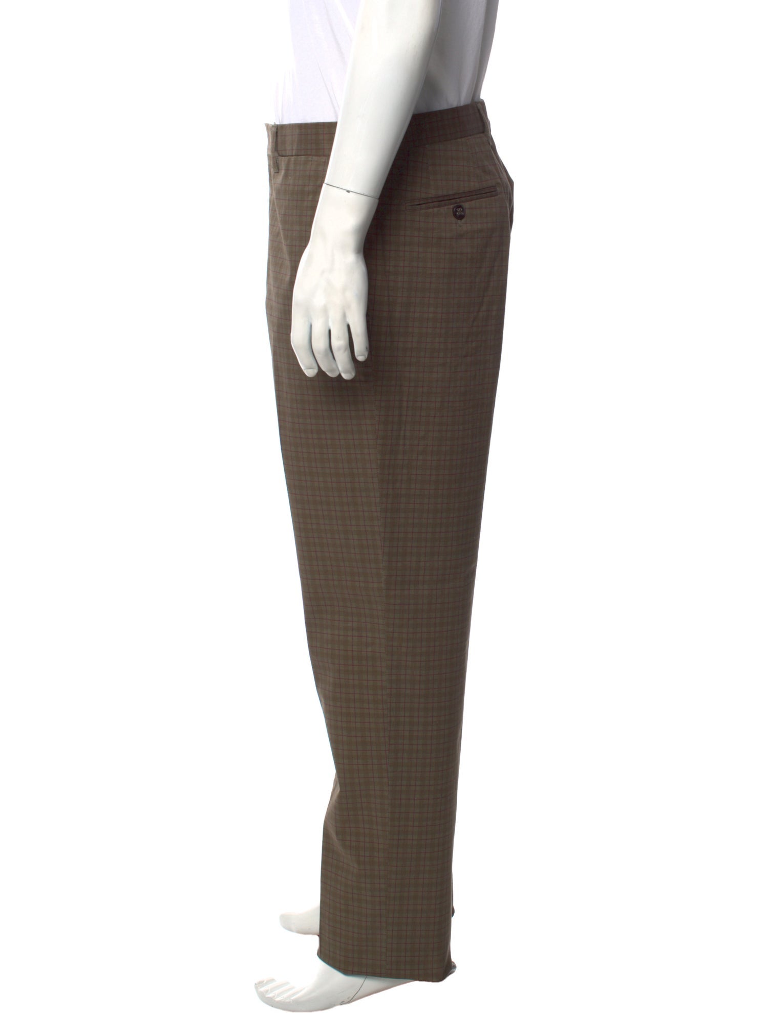 Etro Plaid Print Pants