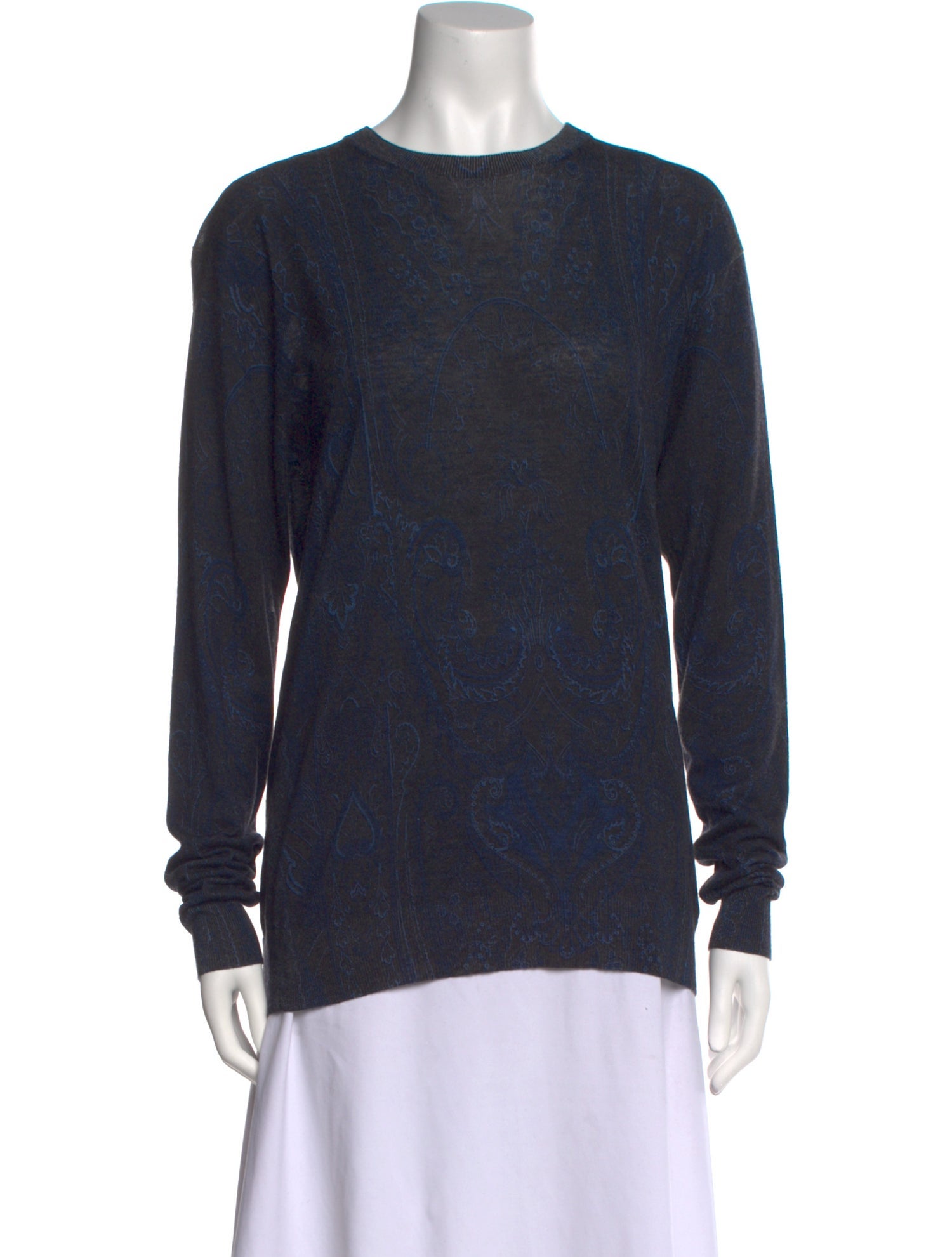 Etro Silk Crew Neck Sweater