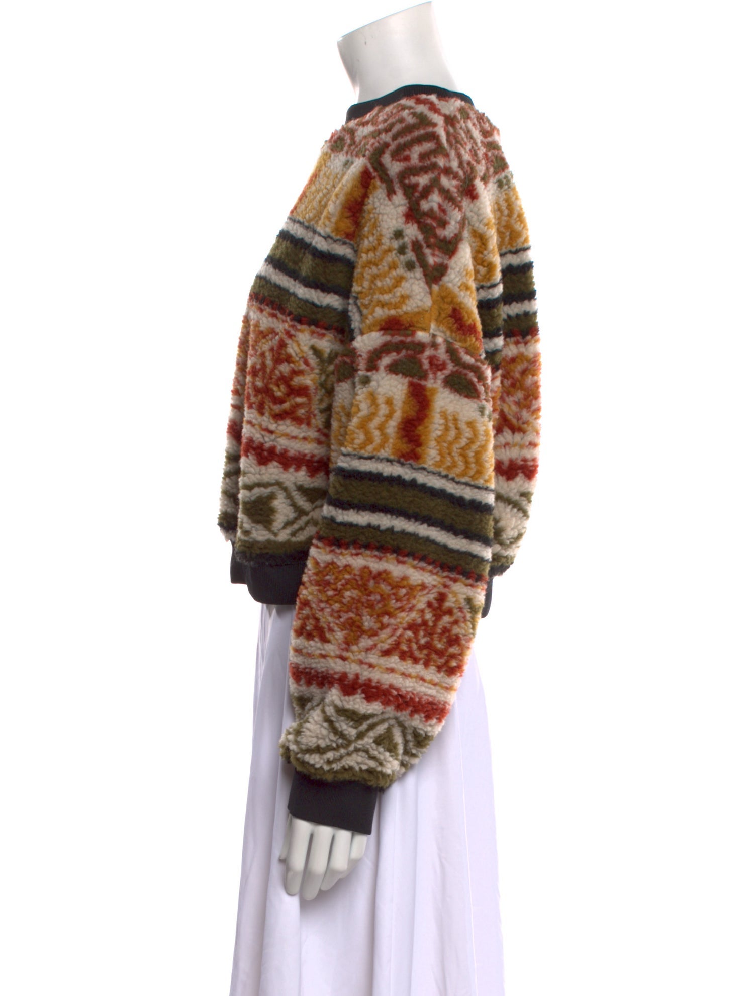 Etro Striped Mock Neck Sweatshirt