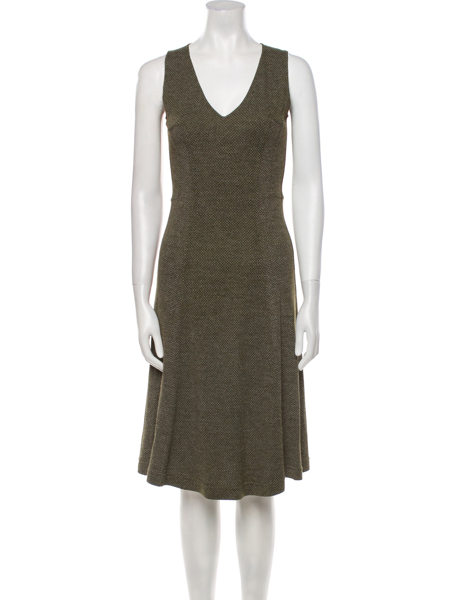 Etro V-Neck Midi Length Dress