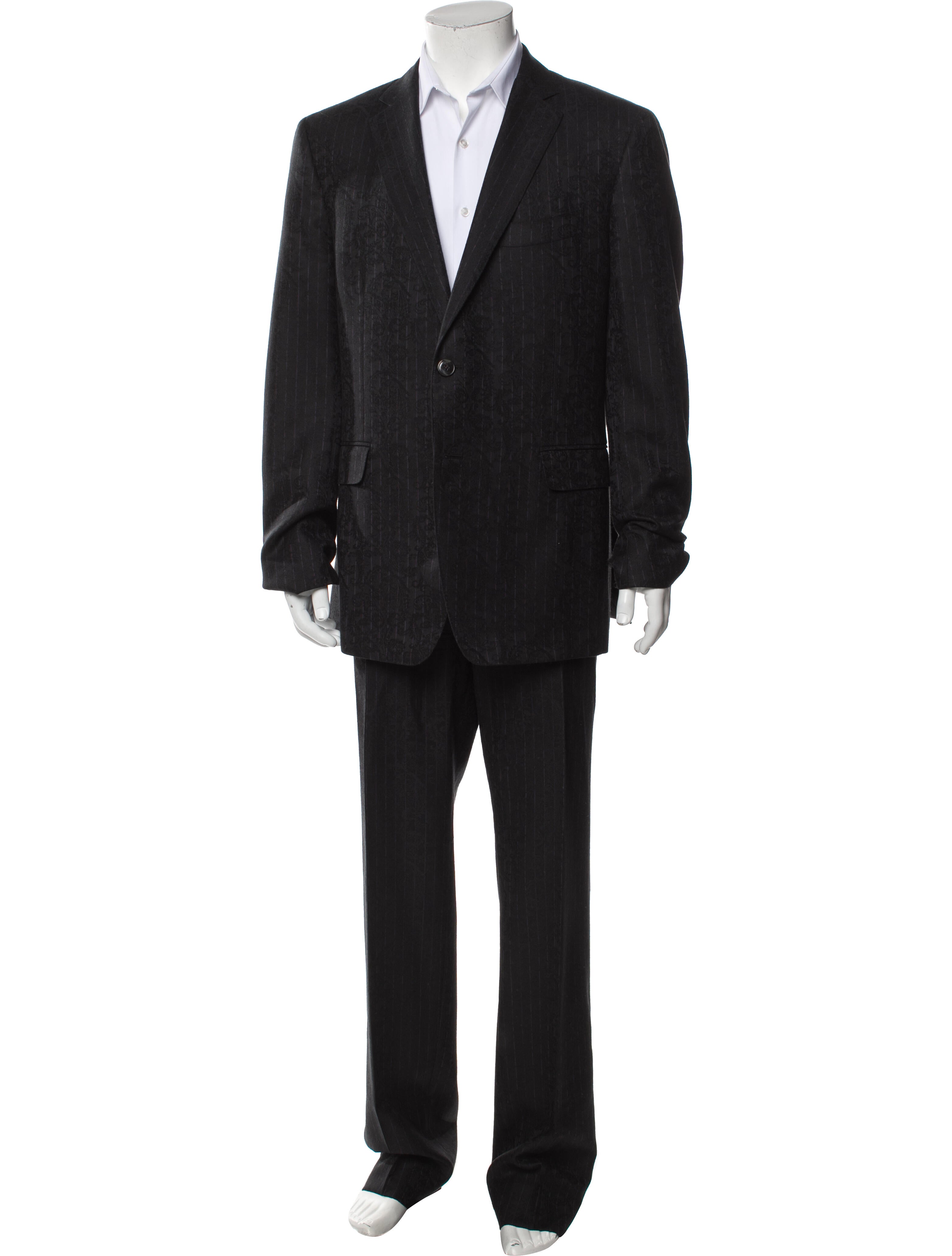 Etro Wool Striped Two-Piece Suit