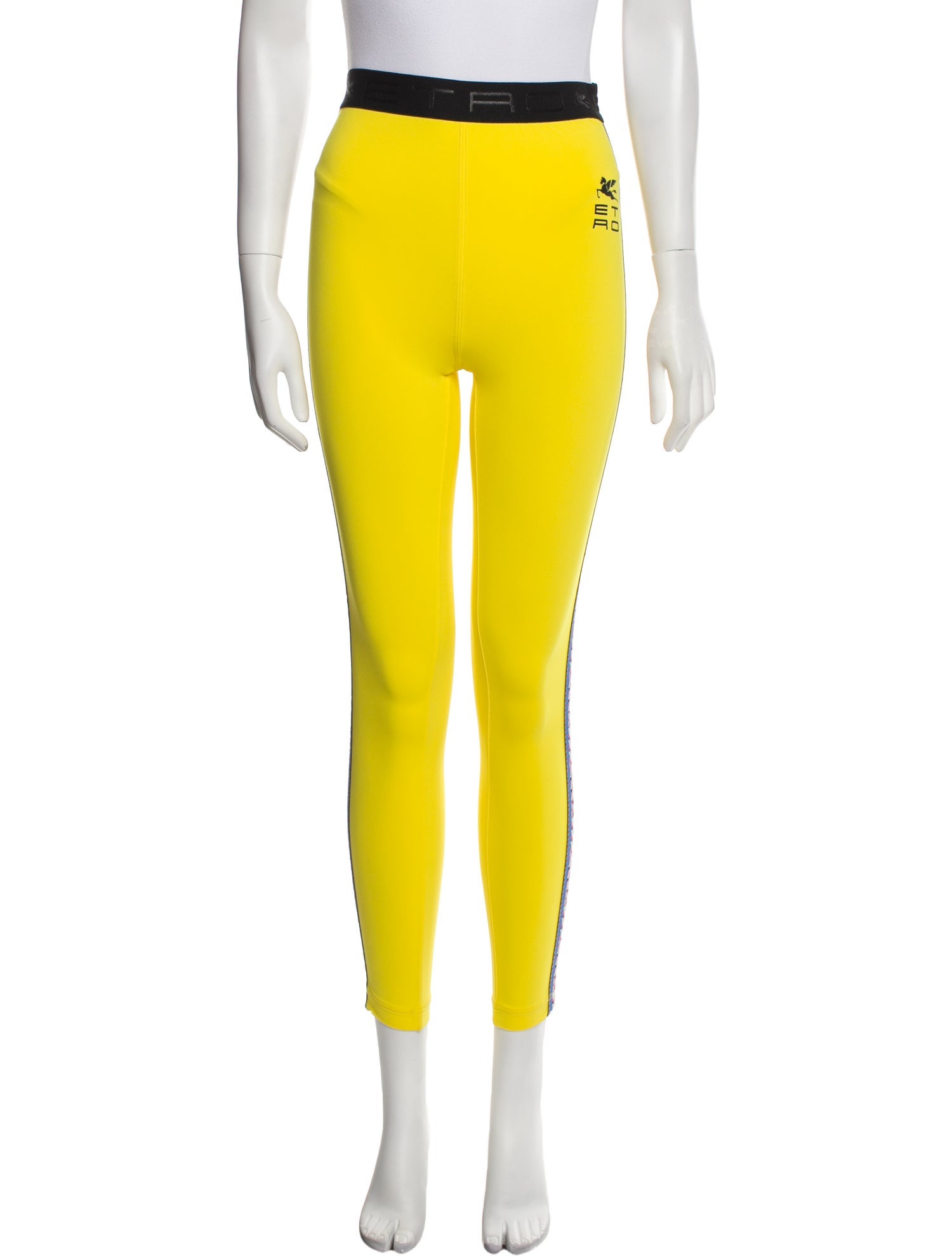 Etro Colorblock Pattern Skinny Leg Pants