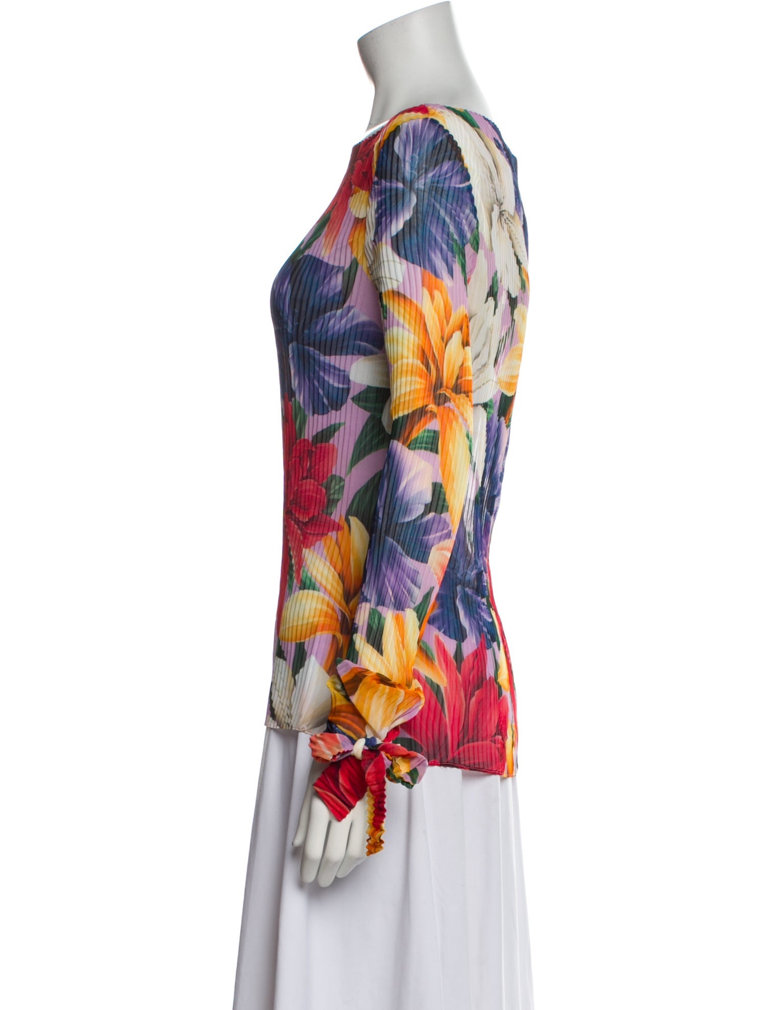 Etro Floral Print Bateau Neckline Blouse